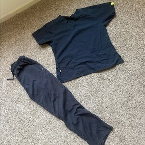 Black Scrub Set